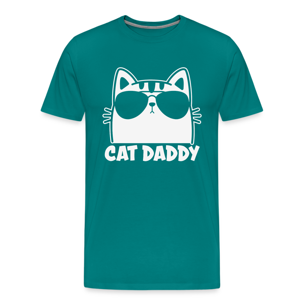 Cat Daddy III Premium T-Shirt - teal