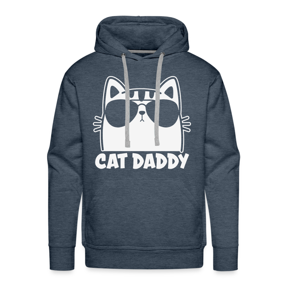Cat Daddy III Premium Hoodie - heather denim