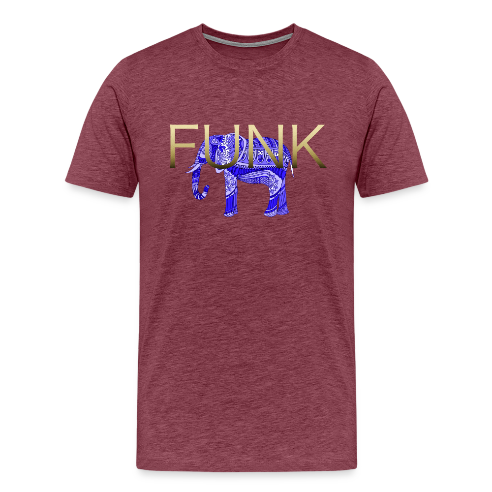 Funky Elephant Premium T-Shirt - heather burgundy
