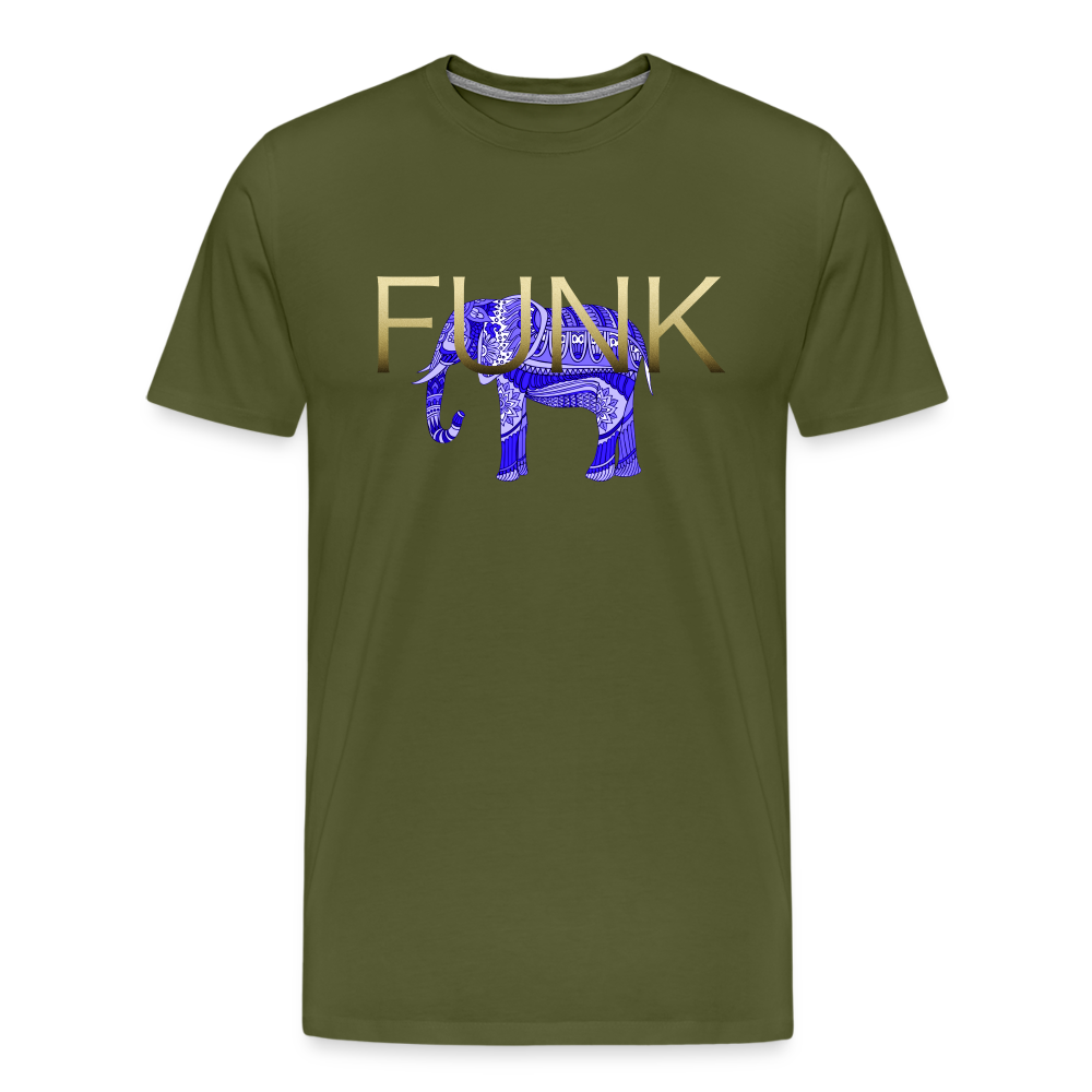 Funky Elephant Premium T-Shirt - olive green