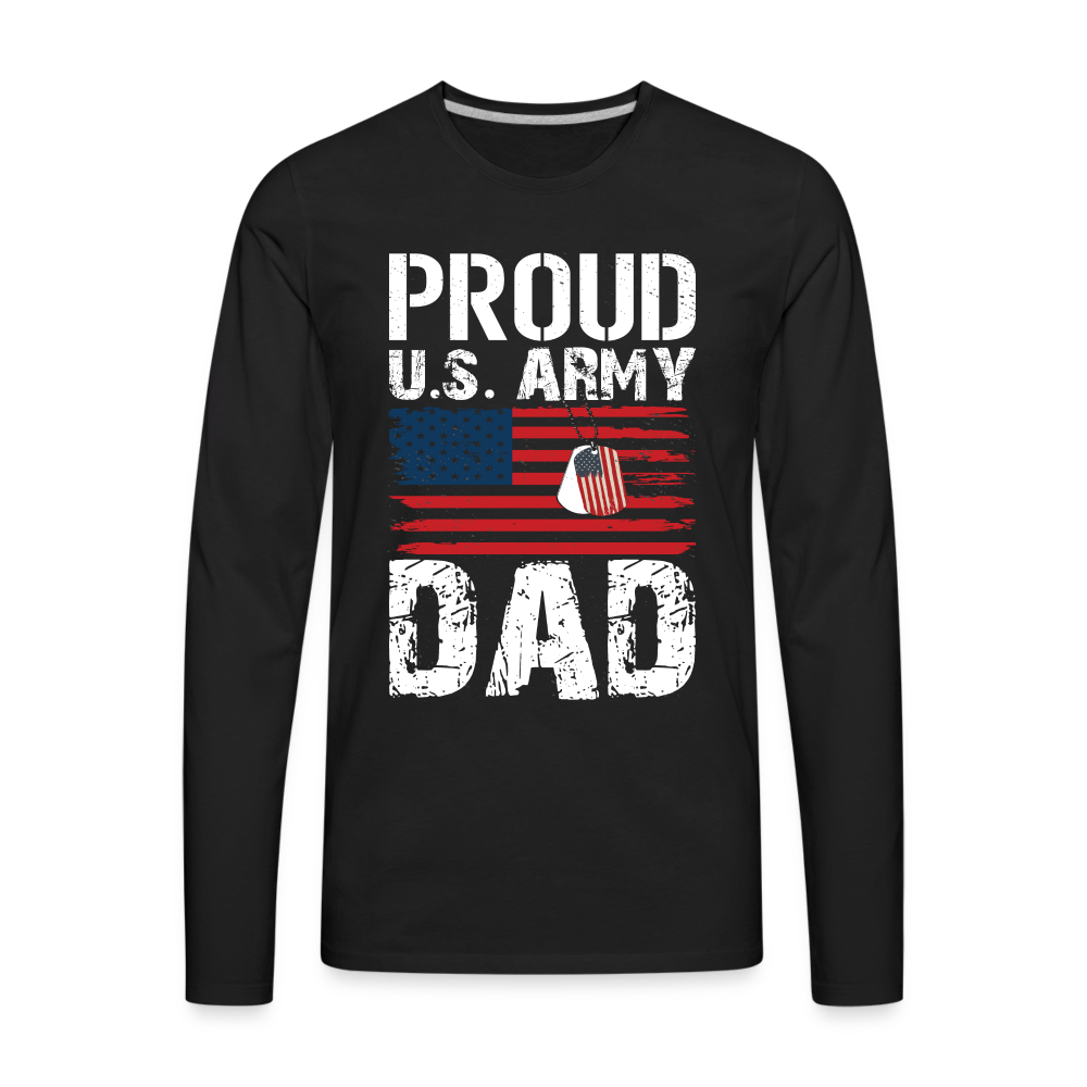 Army Dad Premium Long Sleeve T-Shirt - black