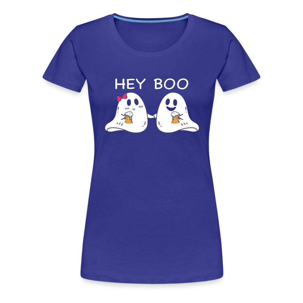 Hey Boo Women’s Premium T-Shirt - royal blue