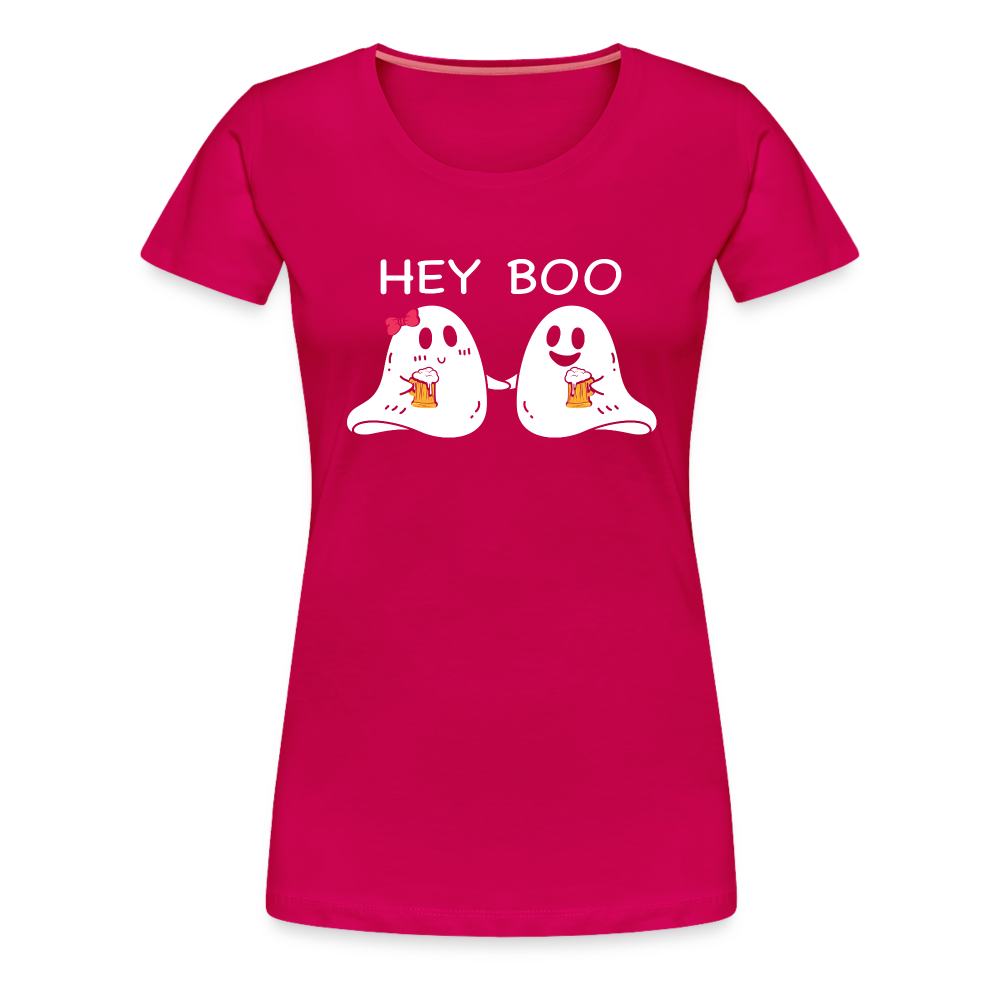 Hey Boo Women’s Premium T-Shirt - dark pink