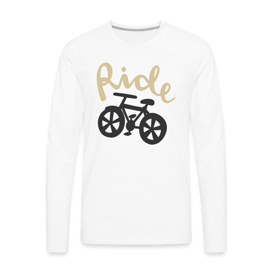 Ride I Premium Long Sleeve T-Shirt - white