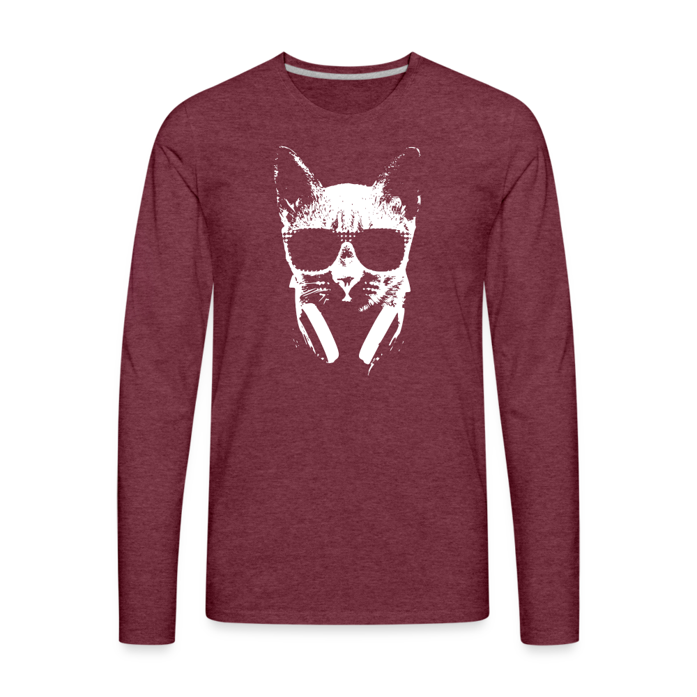 Cat II Premium Long Sleeve T-Shirt - heather burgundy