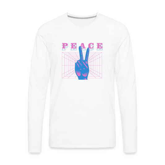 Peace IV Premium Long Sleeve T-Shirt - white