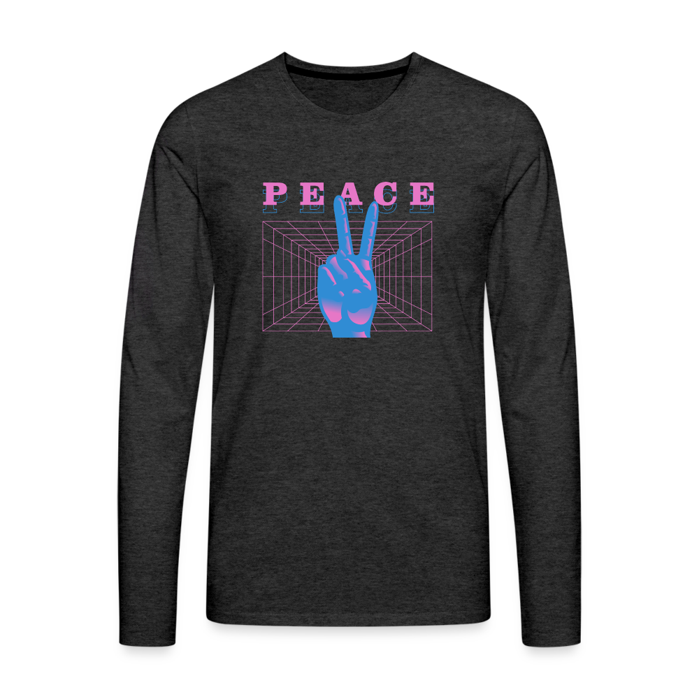 Peace IV Premium Long Sleeve T-Shirt - charcoal grey