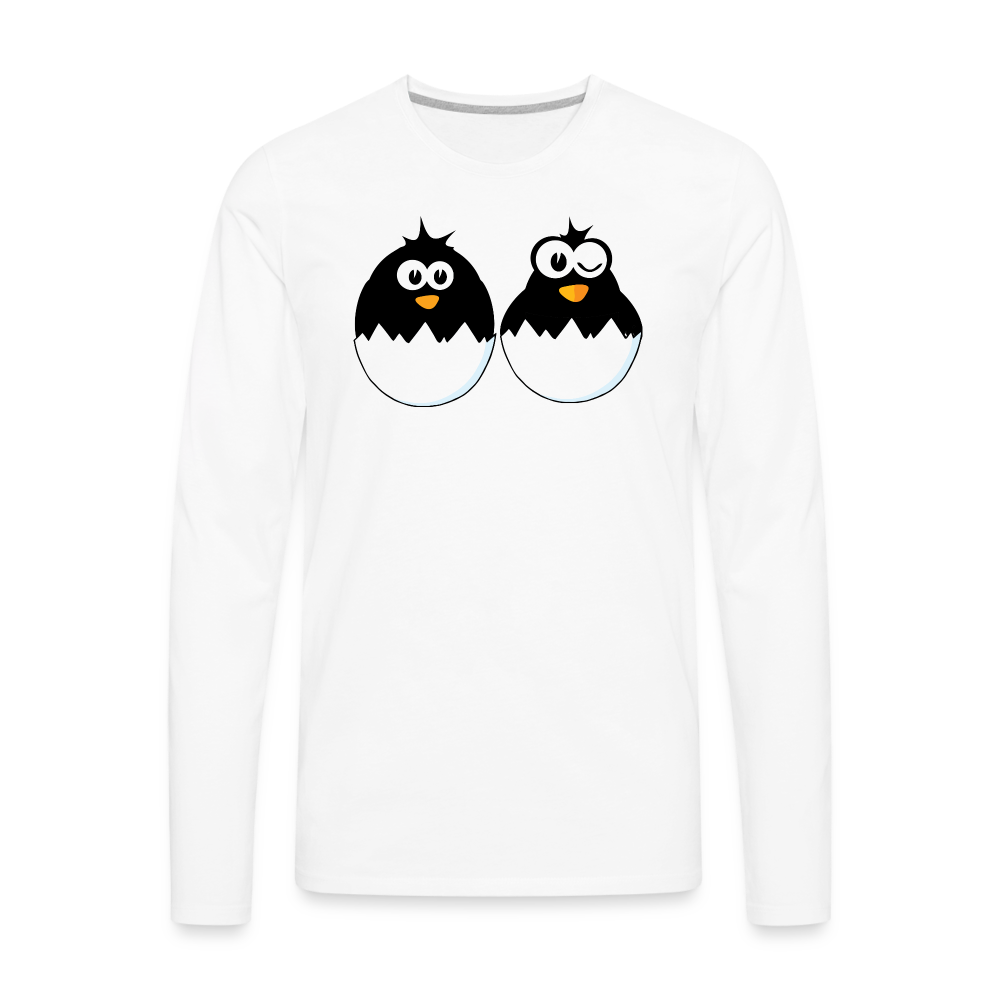 Penguins I  Premium Long Sleeve T-Shirt - white