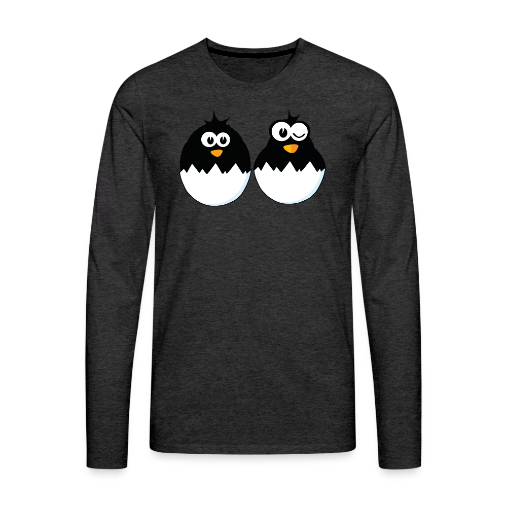 Penguins I  Premium Long Sleeve T-Shirt - charcoal grey