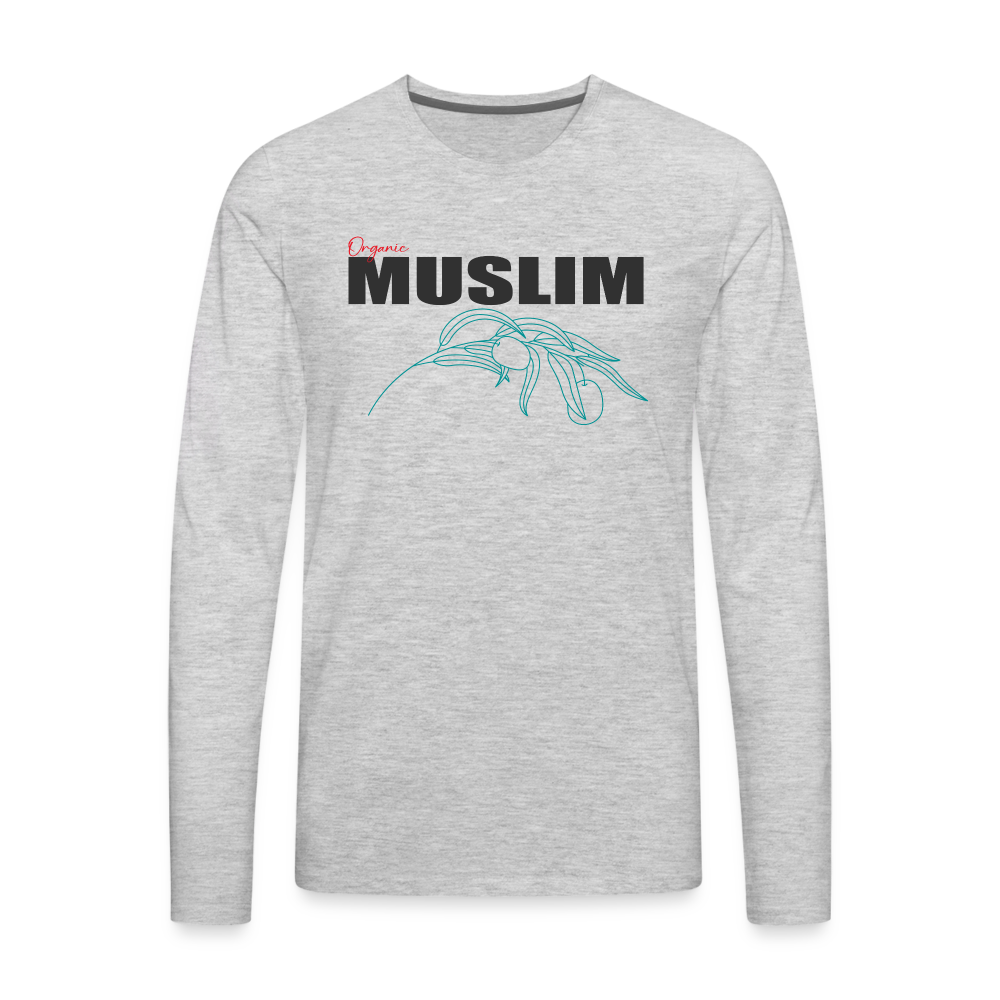 Organic Muslim III Premium Long Sleeve T-Shirt - heather gray