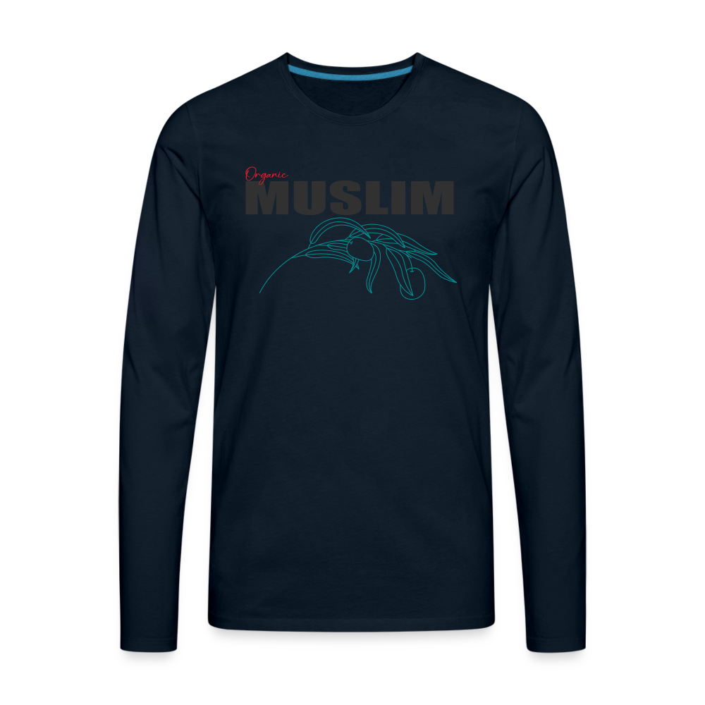 Organic Muslim III Premium Long Sleeve T-Shirt - deep navy