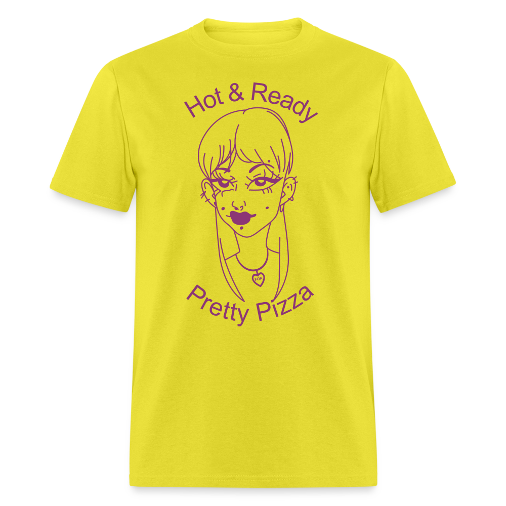 Pretty Pizza Unisex Classic T-Shirt - yellow