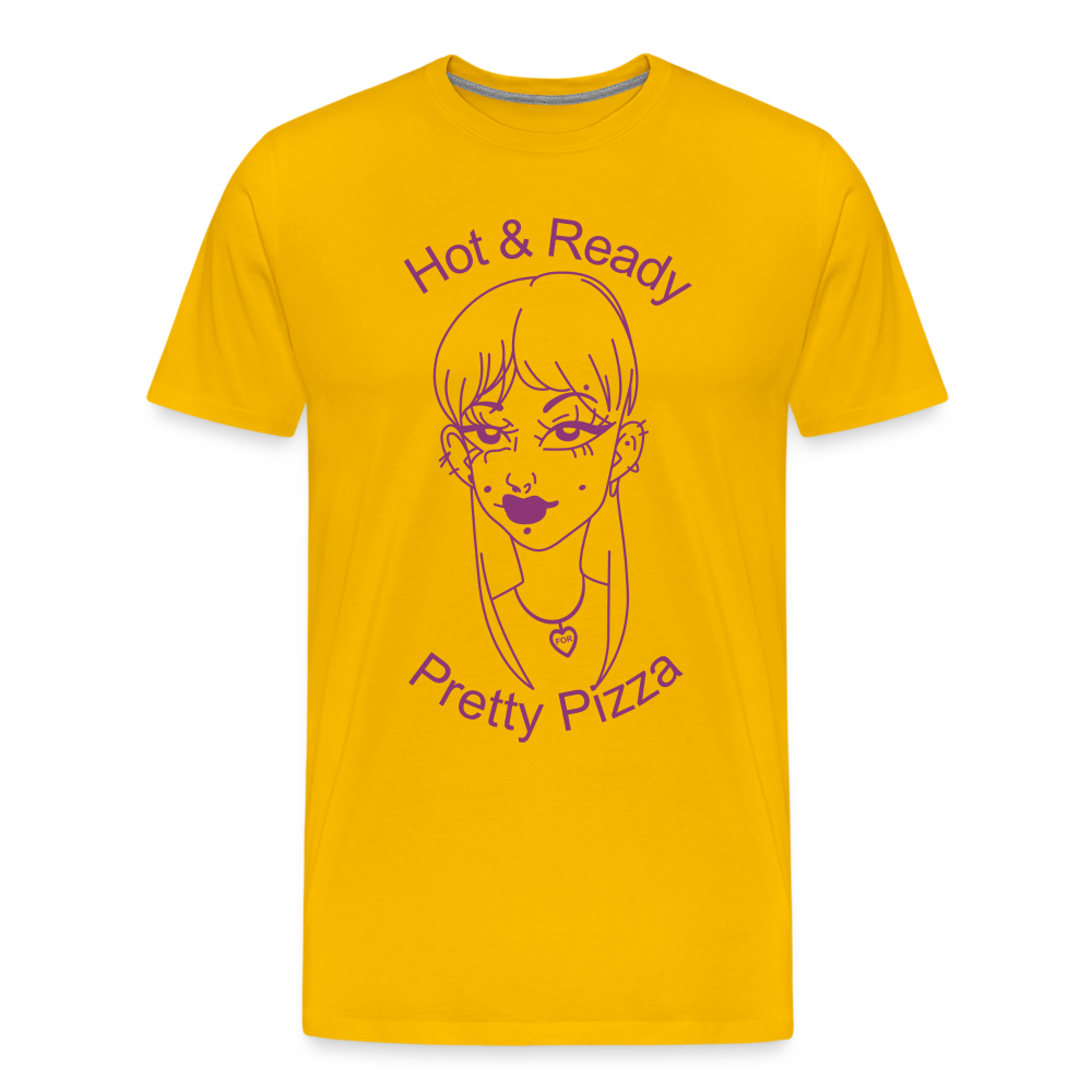 Pretty Pizza Premium T-Shirt - sun yellow