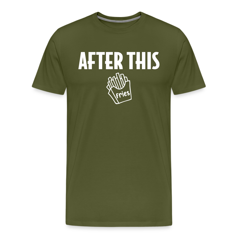 After This - Fries Premium T-Shirt - olive green