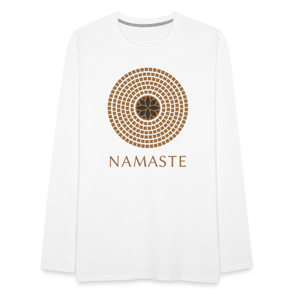 Namaste I Premium Long Sleeve T-Shirt - white
