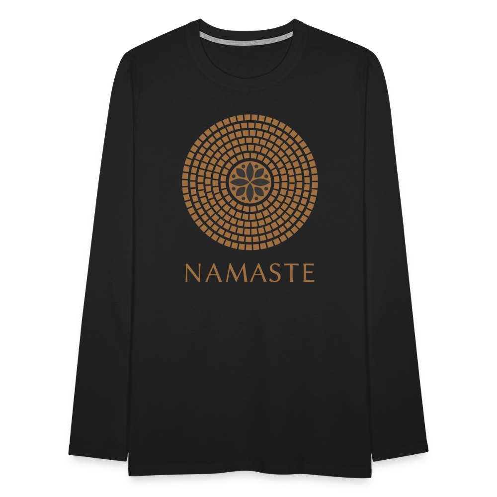 Namaste I Premium Long Sleeve T-Shirt - black