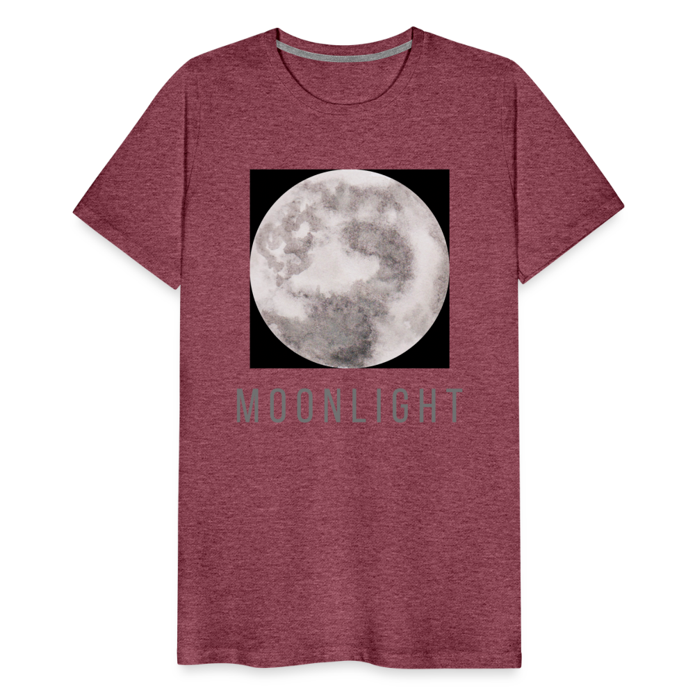 Moon I Premium T-Shirt - heather burgundy