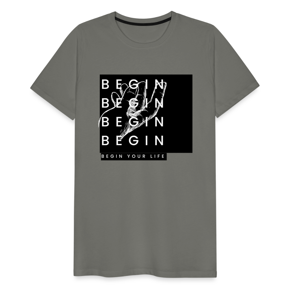 Begin Premium T-Shirt - asphalt gray