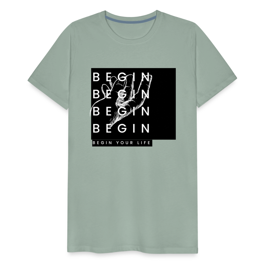 Begin Premium T-Shirt - steel green