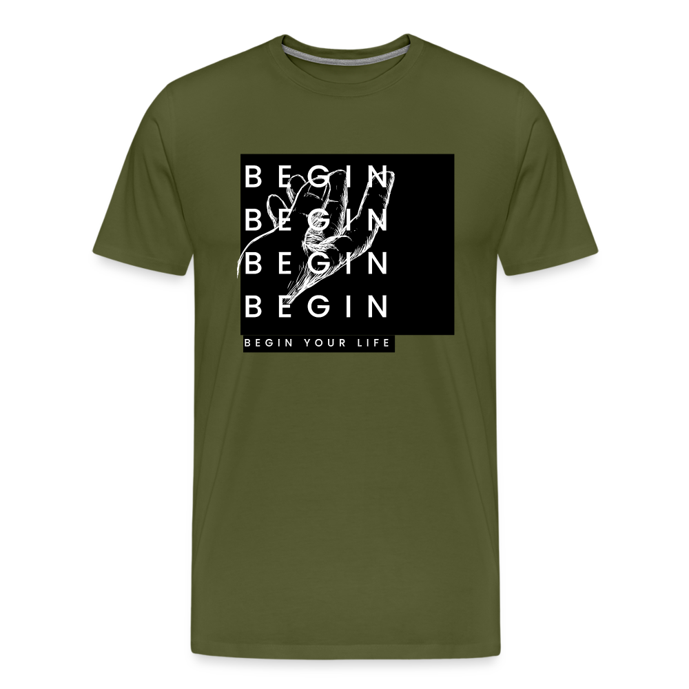 Begin Premium T-Shirt - olive green