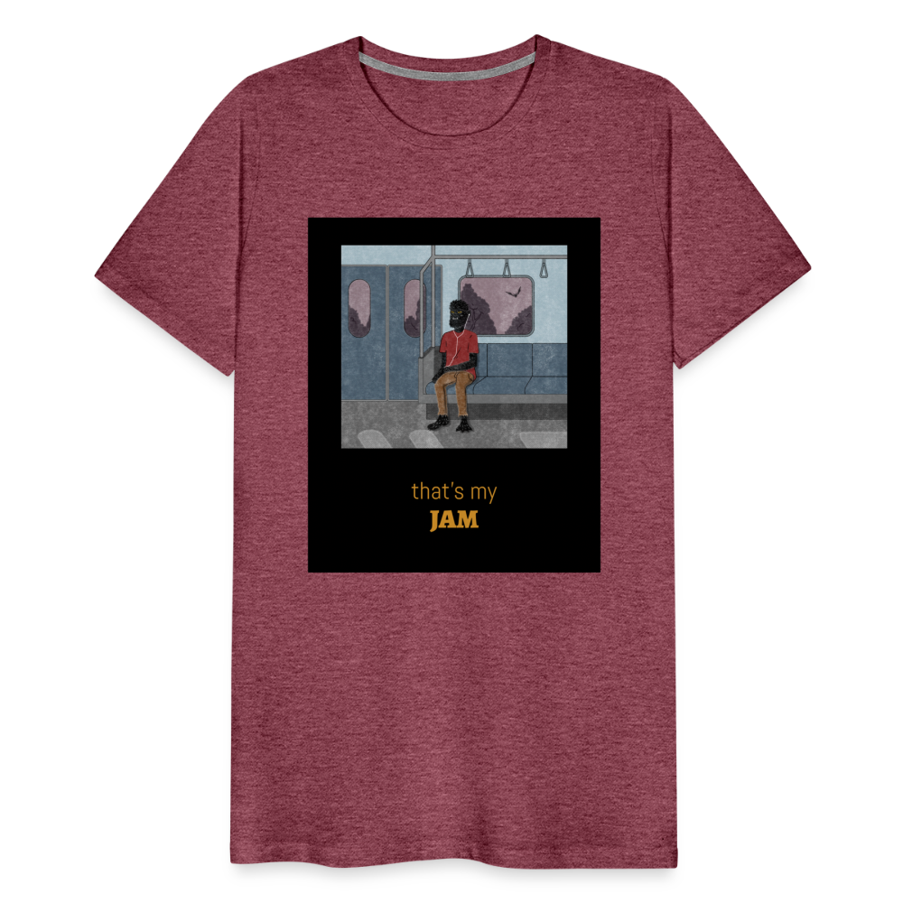 Jam I Premium T-Shirt - heather burgundy